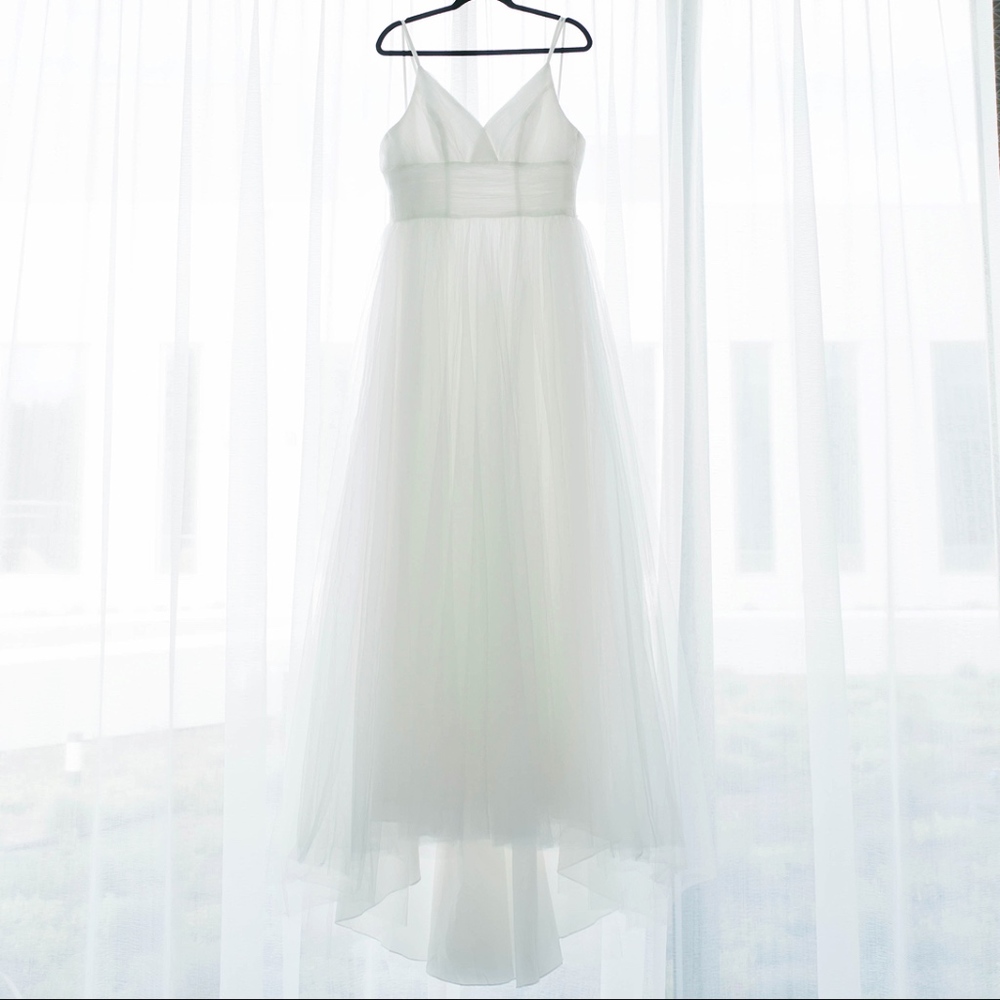 Tulle ball gown wedding dress